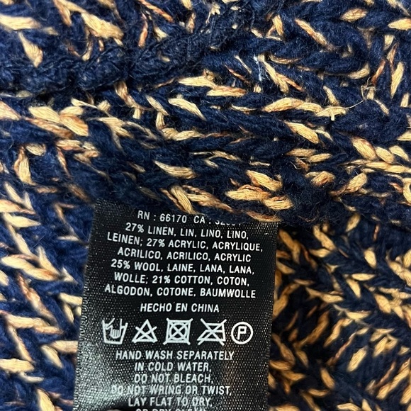 Anthropologie Cardigan Womens Small Sparrow Linen Wool Knit Classic Sleek City - Picture 8 of 8